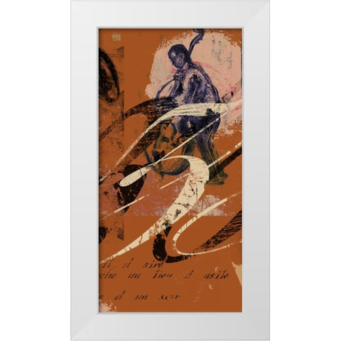 JAZZ PANEL 3 White Modern Wood Framed Art Print by Yang, Eric