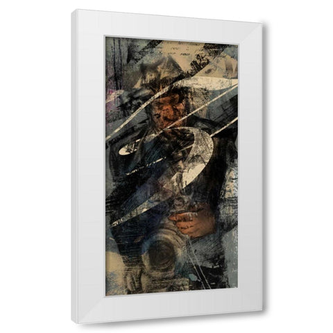 JAZZ PANEL 4 White Modern Wood Framed Art Print by Yang, Eric