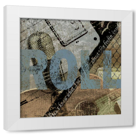 ROLL White Modern Wood Framed Art Print by Yang, Eric