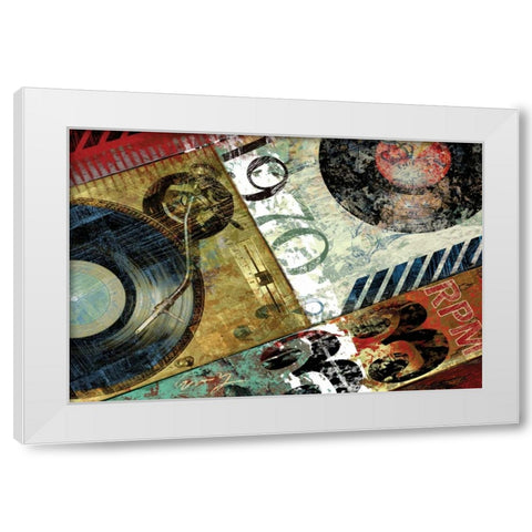 HITS TOWN 1970 White Modern Wood Framed Art Print by Yang, Eric