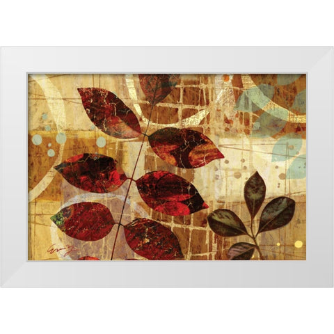 CHANGING LEAVES II White Modern Wood Framed Art Print by Yang, Eric
