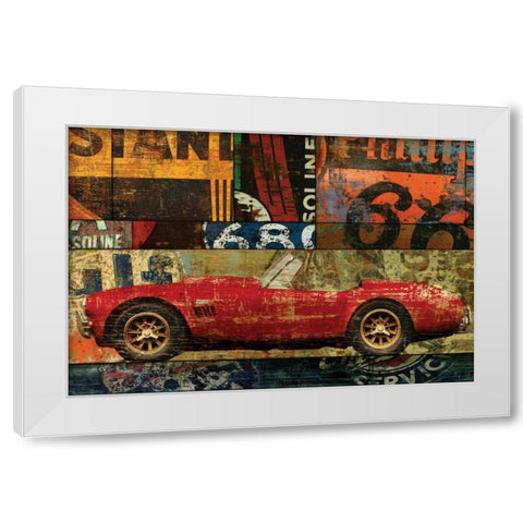 CRUISIN ON 66 II White Modern Wood Framed Art Print by Yang, Eric