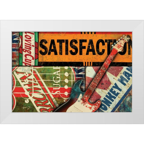 SATISFACTION I White Modern Wood Framed Art Print by Yang, Eric