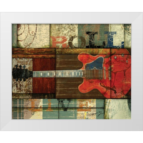 ROLL White Modern Wood Framed Art Print by Yang, Eric