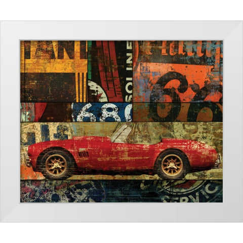 CRUISIN ON 66 II White Modern Wood Framed Art Print by Yang, Eric