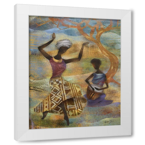 HARVEST DANCE II White Modern Wood Framed Art Print by Yang, Eric