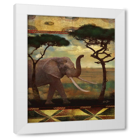 JUNGLE GIANTS I White Modern Wood Framed Art Print by Yang, Eric
