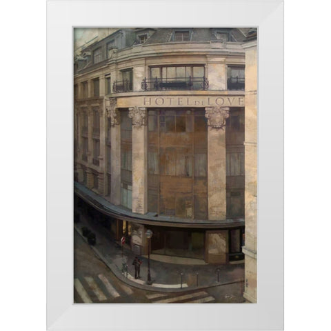 HOTEL DE LOVE White Modern Wood Framed Art Print by Yang, Eric