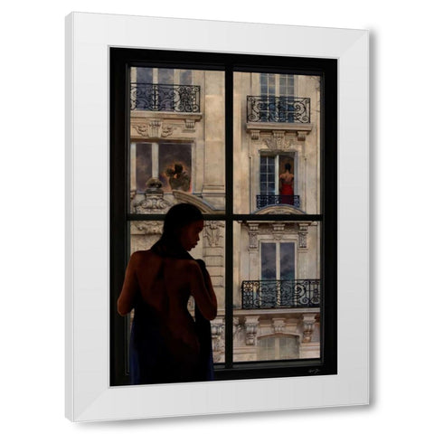 PARISIEN AFFAIRS I White Modern Wood Framed Art Print by Yang, Eric