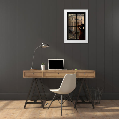 PARISIEN AFFAIRS II White Modern Wood Framed Art Print by Yang, Eric