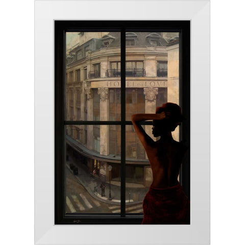 PARISIEN AFFAIRS II White Modern Wood Framed Art Print by Yang, Eric