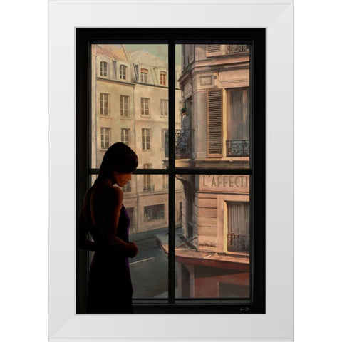PARISIEN AFFAIRS III White Modern Wood Framed Art Print by Yang, Eric