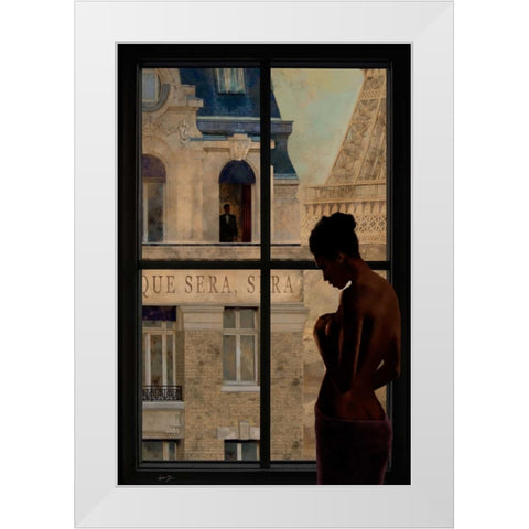 PARISIEN AFFAIRS IV White Modern Wood Framed Art Print by Yang, Eric
