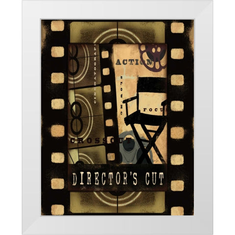 DIRECTORS CUT White Modern Wood Framed Art Print by Yang, Eric