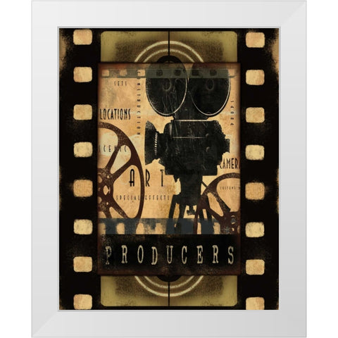 PRODUCERS White Modern Wood Framed Art Print by Yang, Eric