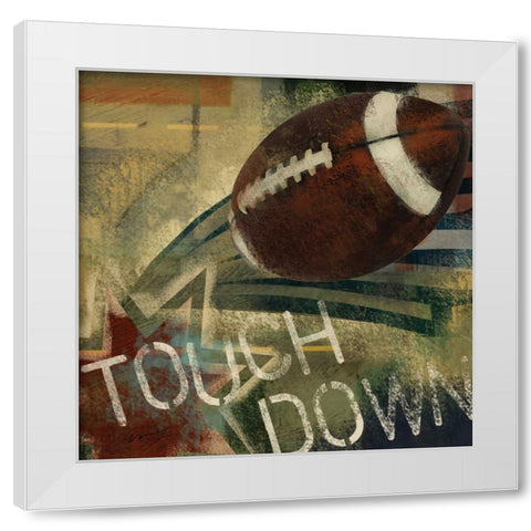 TOUCH DOWN White Modern Wood Framed Art Print by Yang, Eric