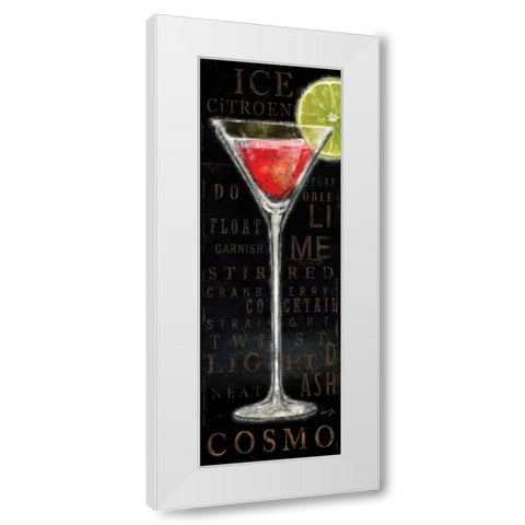 COSMO White Modern Wood Framed Art Print by Yang, Eric
