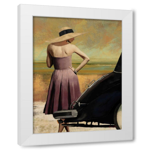 THE GETAWAY I White Modern Wood Framed Art Print by Yang, Eric