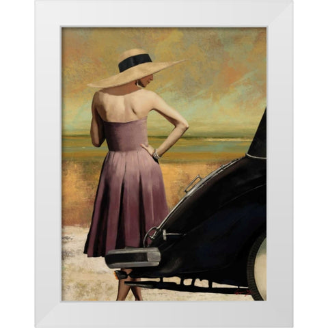 THE GETAWAY I White Modern Wood Framed Art Print by Yang, Eric