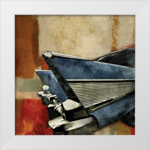 DECKED HOT ROD White Modern Wood Framed Art Print by Yang, Eric
