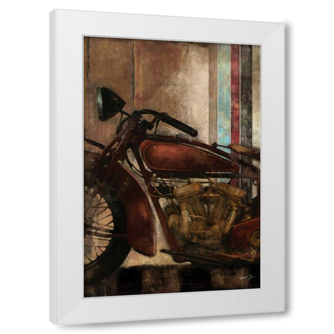 MOTO DETAILS II White Modern Wood Framed Art Print by Yang, Eric