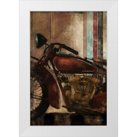 MOTO DETAILS II White Modern Wood Framed Art Print by Yang, Eric