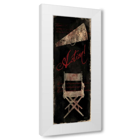 CINEMATOGRAPHERS DREAM I - RED White Modern Wood Framed Art Print by Yang, Eric