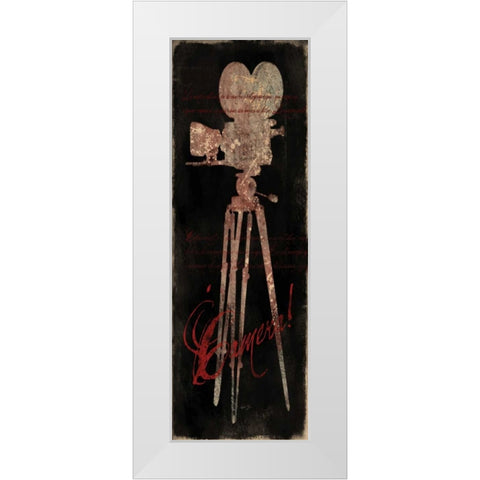 CINEMATOGRAPHERS DREAM II - RED White Modern Wood Framed Art Print by Yang, Eric