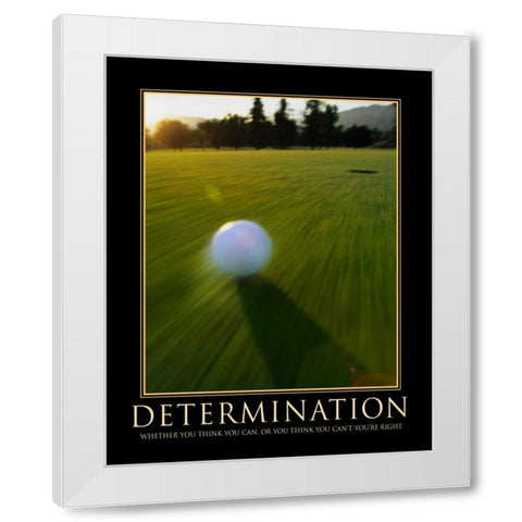 DETERMINATION White Modern Wood Framed Art Print by Yang, Eric