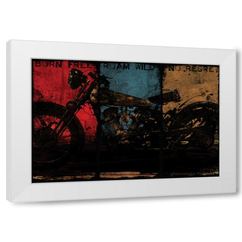 BORN FREE MULTI White Modern Wood Framed Art Print by Yang, Eric