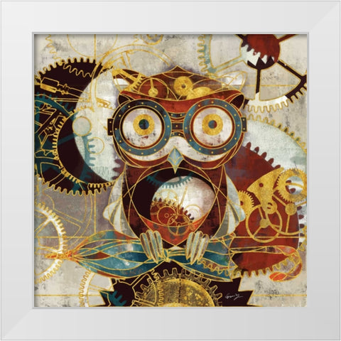 ERICS AUTOMATA I White Modern Wood Framed Art Print by Yang, Eric