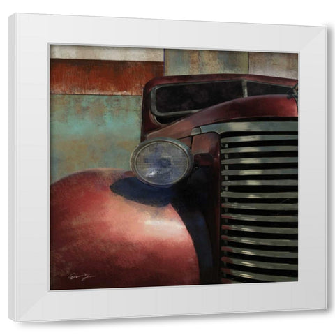 NOSED HOT ROD White Modern Wood Framed Art Print by Yang, Eric