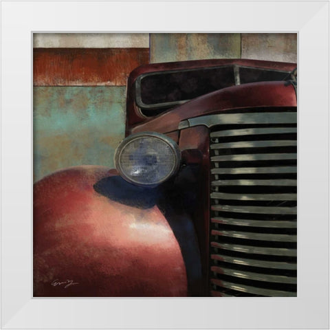 NOSED HOT ROD White Modern Wood Framed Art Print by Yang, Eric
