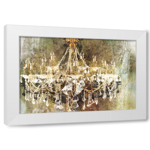 CHANDELIER ART White Modern Wood Framed Art Print by Yang, Eric