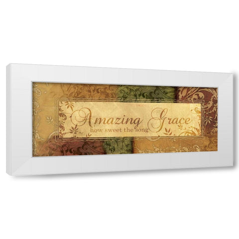 HOW SWEET THE SONG White Modern Wood Framed Art Print by Ballantyne, Piper