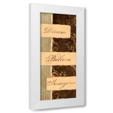 KEEP THE FAITH I White Modern Wood Framed Art Print by Ballantyne, Piper