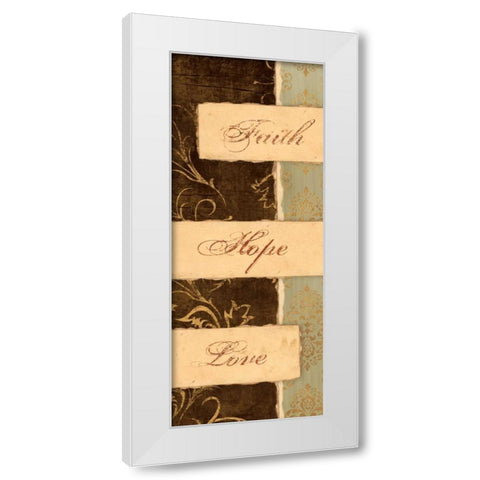 KEEP THE FAITH II White Modern Wood Framed Art Print by Ballantyne, Piper