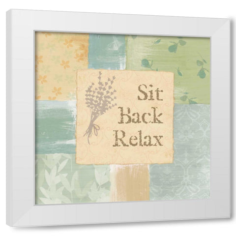 RELAXING TIME I White Modern Wood Framed Art Print by Ballantyne, Piper