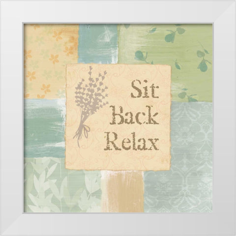 RELAXING TIME I White Modern Wood Framed Art Print by Ballantyne, Piper