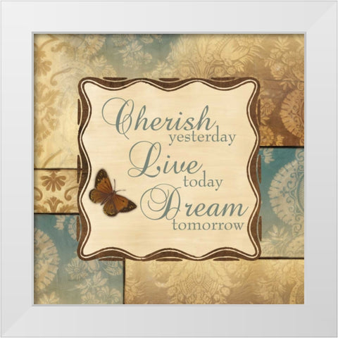 DREAM TOMORROW White Modern Wood Framed Art Print by Ballantyne, Piper