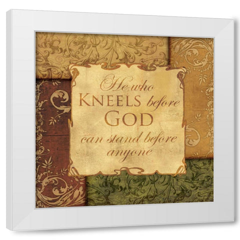 BEFORE GOD White Modern Wood Framed Art Print by Ballantyne, Piper