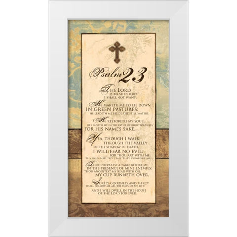 PSALM 23 PANEL White Modern Wood Framed Art Print by Ballantyne, Piper
