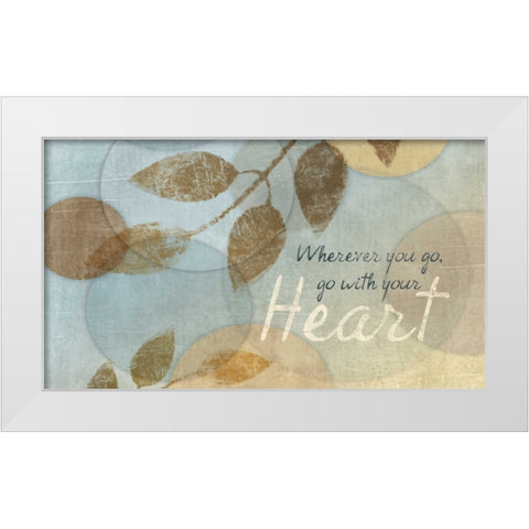 CHERISH White Modern Wood Framed Art Print by Ballantyne, Piper