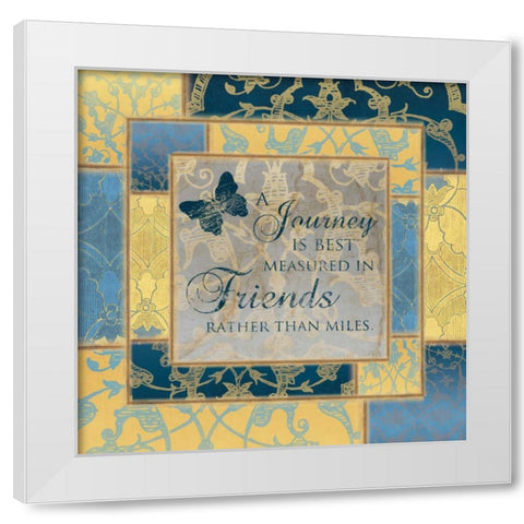 JOURNEY White Modern Wood Framed Art Print by Ballantyne, Piper