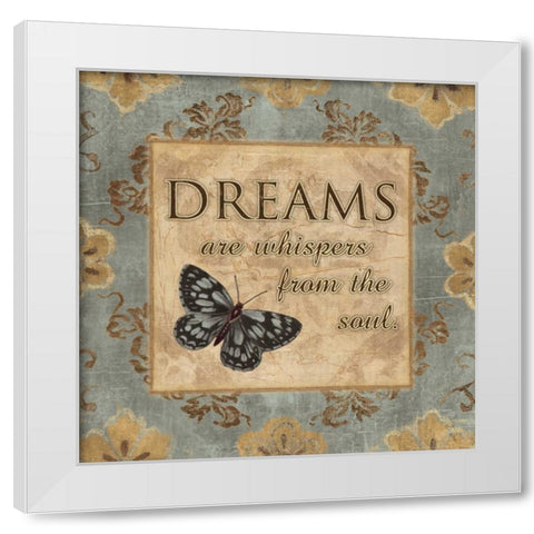WHISPERS FROM THE SOUL White Modern Wood Framed Art Print by Ballantyne, Piper