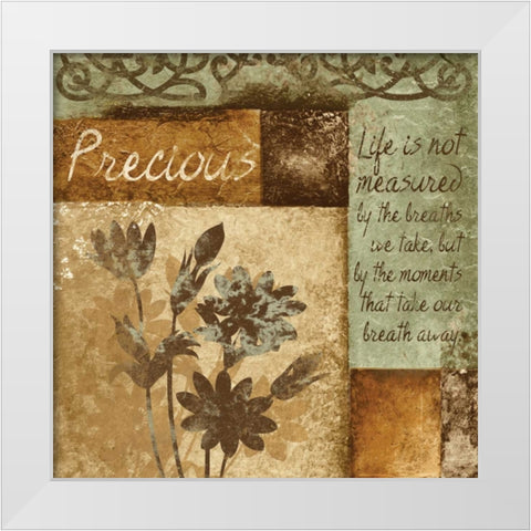 PRECIOUS White Modern Wood Framed Art Print by Ballantyne, Piper