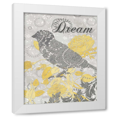 DREAM BIRD White Modern Wood Framed Art Print by Ballantyne, Piper