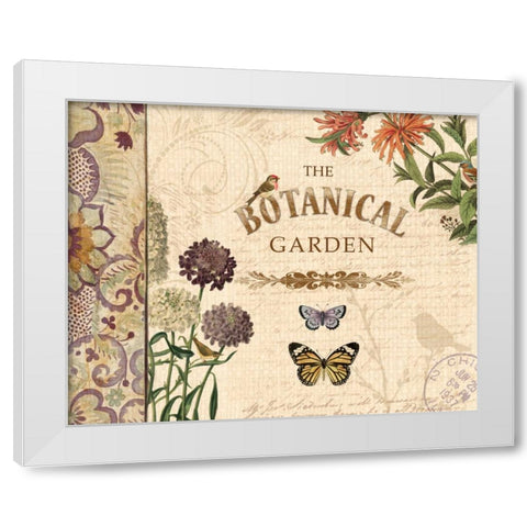 BOTANICAL GARDEN I White Modern Wood Framed Art Print by Ballantyne, Piper