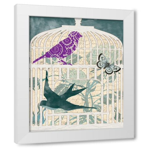 DOVE TALES I White Modern Wood Framed Art Print by Ballantyne, Piper