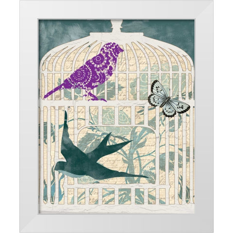 DOVE TALES I White Modern Wood Framed Art Print by Ballantyne, Piper